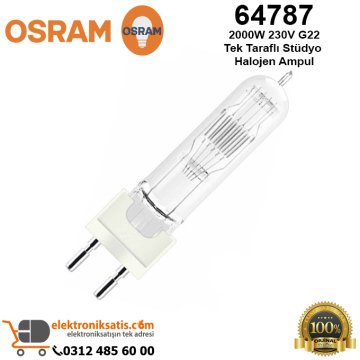 Osram 64787 2000 Watt 230 Volt G22 Çift Taraflı Stüdyo Halojen Ampul