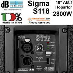 dB technologies sigma S118 Aktif Subwoofer Hoparlör