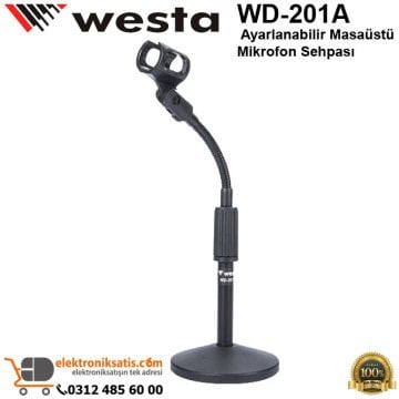 Westa WD-201A Ayarlanabilir Masaüstü Mikrofon Sehpası