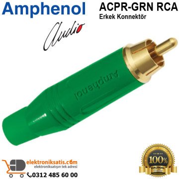 Amphenol ACPR-GRN RCA Erkek Konnektör