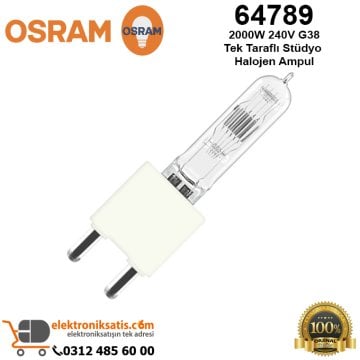 Osram 64789 2000 Watt 240 Volt G38 Tek Taraflı Stüdyo Halojen Ampul