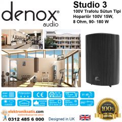 Denox Studio 3 100V Trafolu Kabin Sütun Hoparlör