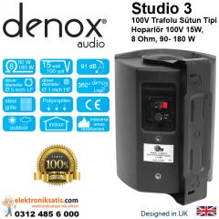 Denox Studio 3 100V Trafolu Kabin Sütun Hoparlör