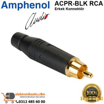 Amphenol ACPR-BLK RCA Erkek Konnektör