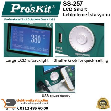 Proskit SS-257 LCD Smart Lehimleme istasyonu
