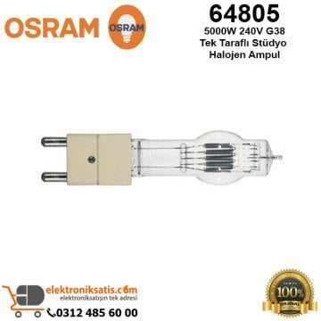 Osram 64805 5000 Watt 230-240 Volt G38 Tek Taraflı Stüdyo Halojen Ampul