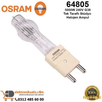 Osram 64805 5000 Watt 230-240 Volt G38 Tek Taraflı Stüdyo Halojen Ampul