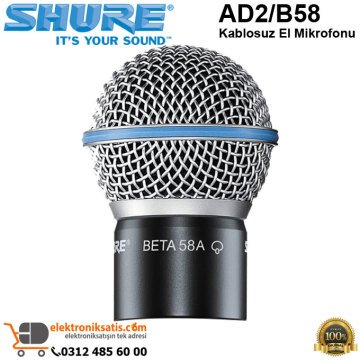 Shure AD2/B58 Kablosuz El Mikrofonu