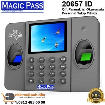 Magic Pass 20657 ID Çift Parmak izi Okuyuculu Personel Takip Cihazı