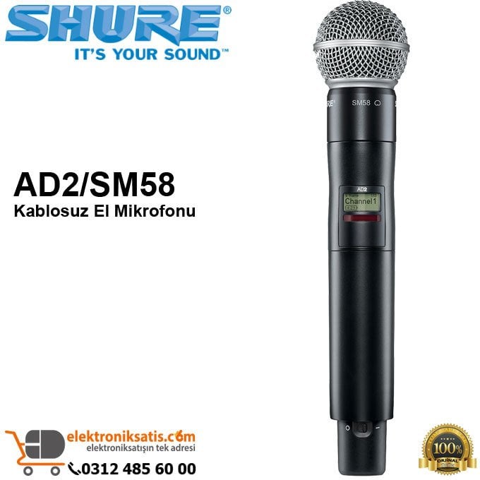 Shure AD2/SM58 Kablosuz El Mikrofonu