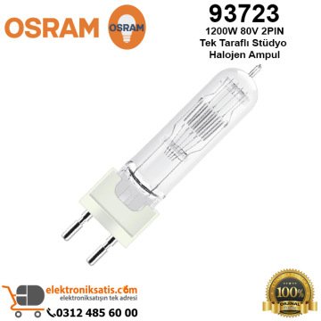 Osram 93723 1200 Watt 80 Volt G22 Tek Taraflı Stüdyo Halojen Ampul