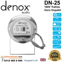 Denox DN-25 100V Trafolu Horn Hoparlör