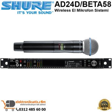 Shure AD24D/BETA58 Wireless El Mikrofon Sistemi