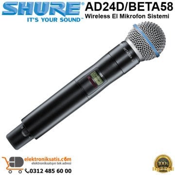 Shure AD24D/BETA58 Wireless El Mikrofon Sistemi