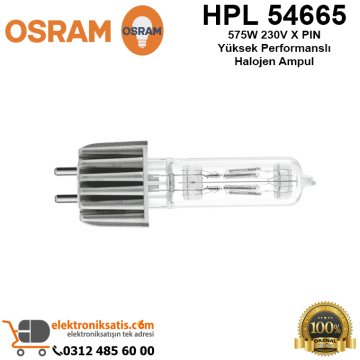Osram HPL 54665 575 Watt 230 Volt X PIN Yüksek Performanslı Halojen Ampul