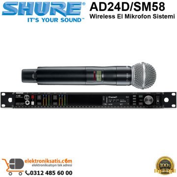 Shure AD24D/SM58 Wireless El Mikrofon Sistemi