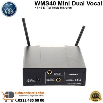 AKG WMS40 Mini Dual Vocal HT 40 El Tipi Telsiz Mikrofon