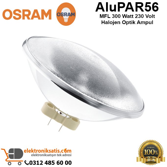 Osram aluPAR56 MFL 300 Watt 230 Volt Halojen Optik Ampul