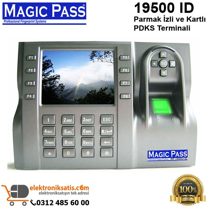 Magic Pass 19500 ID Parmak İzli ve Kartlı PDKS Terminali