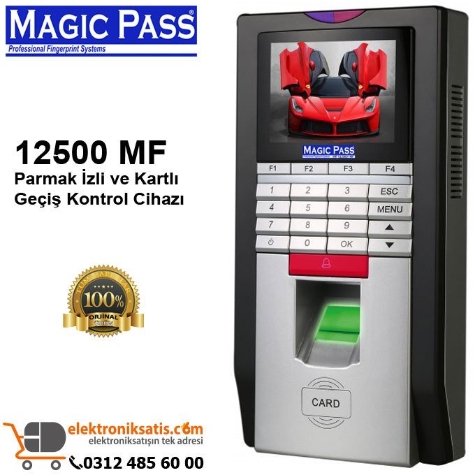 Magic Pass 12500 MF Parmak İzli ve Kartlı Geçiş Kontrol Cihazı