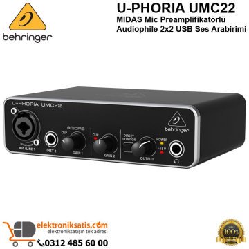 Behringer U-Phoria UMC22 USB Mikrofon Ses Kartı