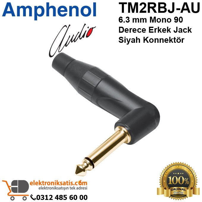 Amphenol TM2RBJ-AU 6.3 mm Mono Erkek Konnektör