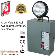 Arsel Versalite Acil Aydınlatma Armatürü Tek Spotlu