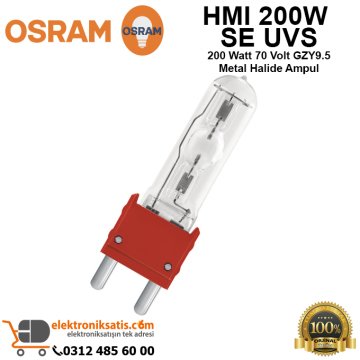 Osram HMI 200W SE UVS 200 Watt 70 Volt GZY9.5 Metal Halide Ampul