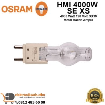 Osram HMI 4000W SE XS 4000 Watt 190 Volt GX38 Metal Halide Ampul