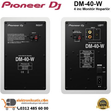 Pioneer Dj DM-40-W 4 inc Monitör Hoparlör