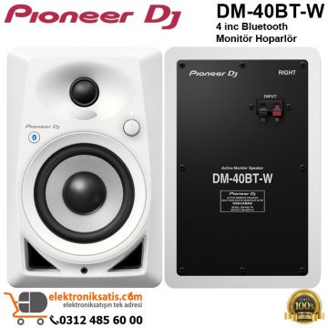Pioneer Dj DM-40BT-W 4 inc Bluetooth Monitör Hoparlör