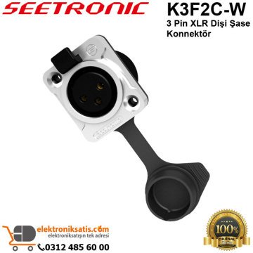 Seetronic K3F2C-W 3 Pin XLR Dişi Şase Konnektör