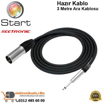 Ara Kablosu 3 Metre XLR-Mono Çivi