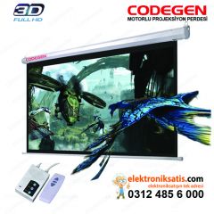 Codegen SX-20 200x200 Motorlu 3D Uzaktan Kumandalı Projeksiyon Perdesi