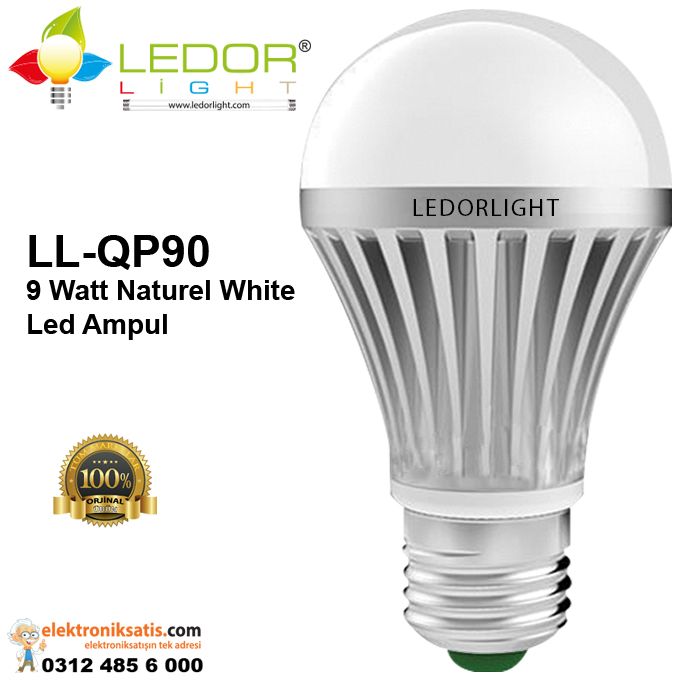 Ledor Light LL-QP90-9 Watt Naturel White Led Ampul