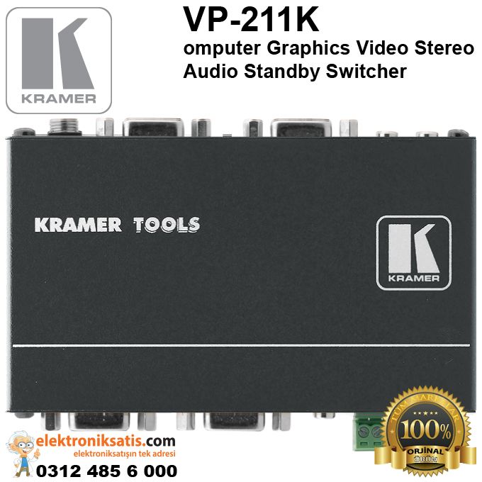 Kramer VP-211K Computer Graphics Video Stereo Audio Standby Switcher