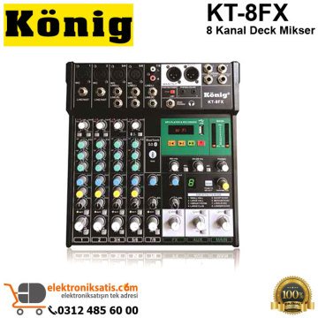 König KT-8FX 8 Kanal Deck Mikser