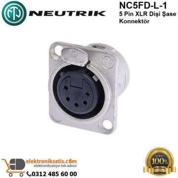 Neutrik NC5FD-L-1 5 Pin XLR Dişi Şase Konnektör