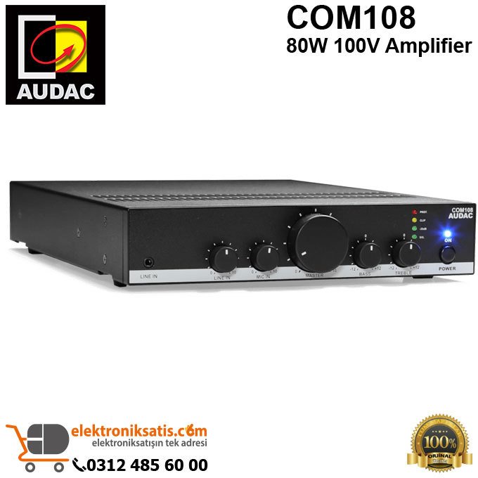 AUDAC COM108 80W 100V Amplifier