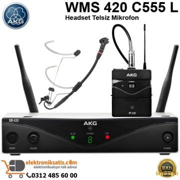 AKG WMS 420 C555 L Headset Telsiz Mikrofon