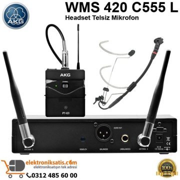 AKG WMS 420 C555 L Headset Telsiz Mikrofon