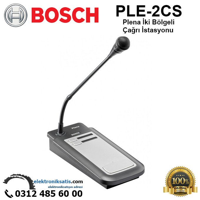 BOSCH PLE-2CS Plena İki Bölgeli Çağrı İstasyonu