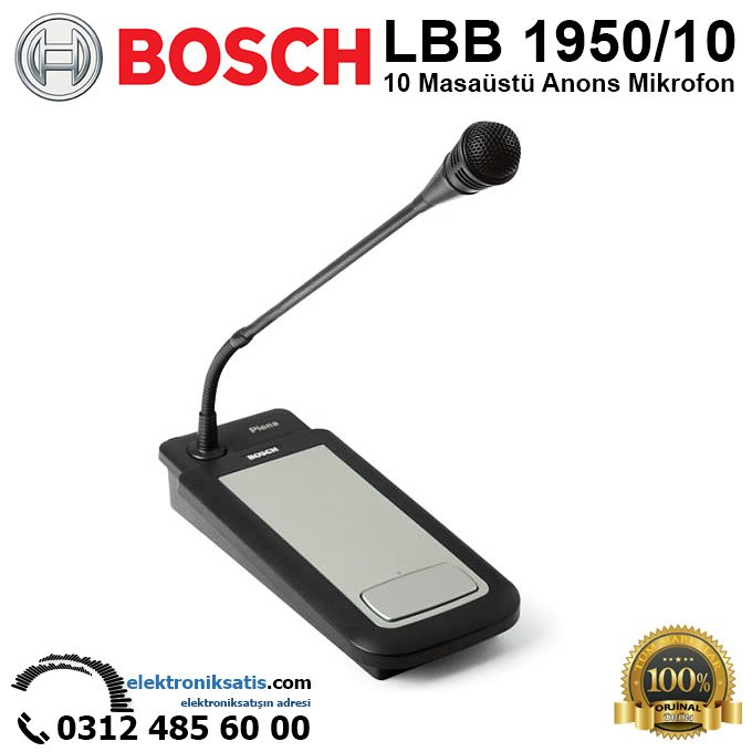 BOSCH LBB 1950/10 Masaüstü Anons Mikrofon