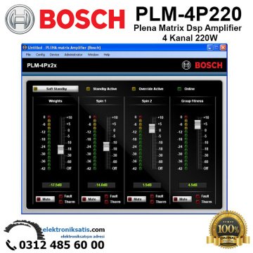 BOSCH PLM-4P220 Plena Matrix Dsp Amplifier 4 Kanal 220W