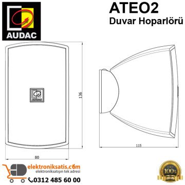 AUDAC ATEO2 20 Watt Duvar Hoparlörü