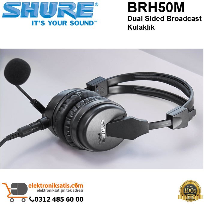 Shure BRH50M Dual Sided Broadcast Kulaklık