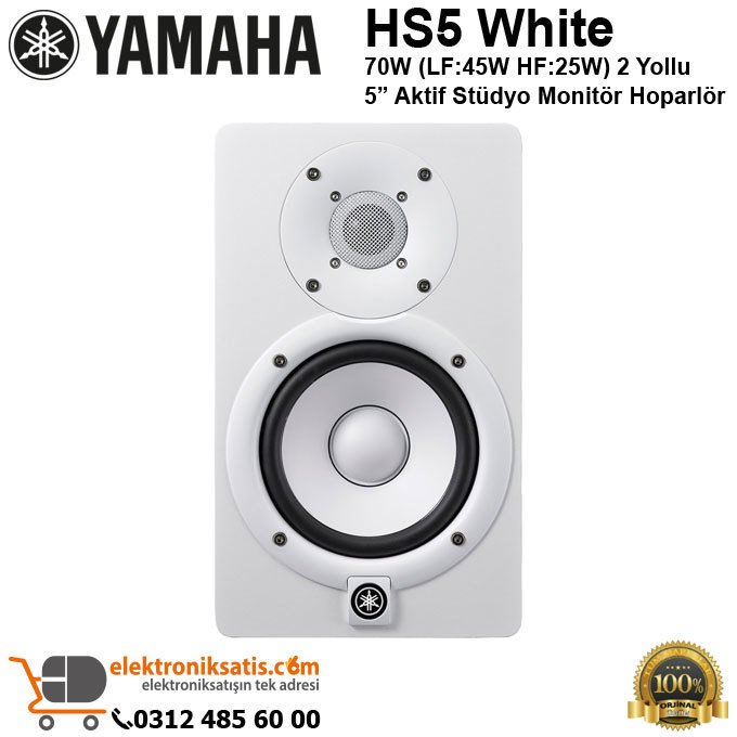 Yamaha HS5iii Aktif Stüdyo Referans Monitör Beyaz