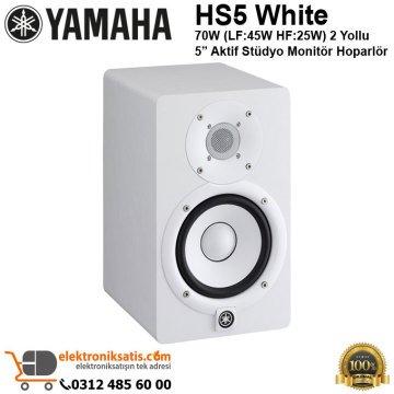 Yamaha HS5iii Aktif Stüdyo Referans Monitör Beyaz