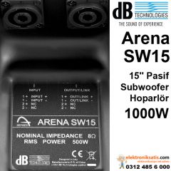 dB technologies Arena SW 15 Subwoofer Pasif Hoparlör