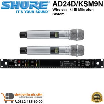 Shure AD24D/KSM9N Wireless iki El Mikrofon Sistemi